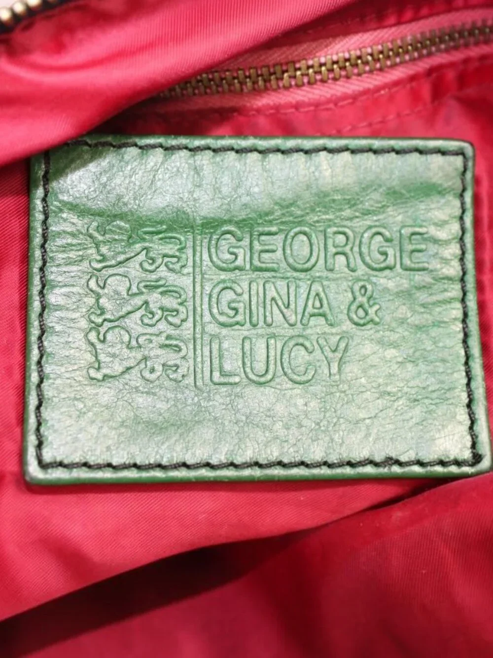 George Gina & Lucy CosmiCurse No Grey Day City Suede Shoulder Y2K Bag